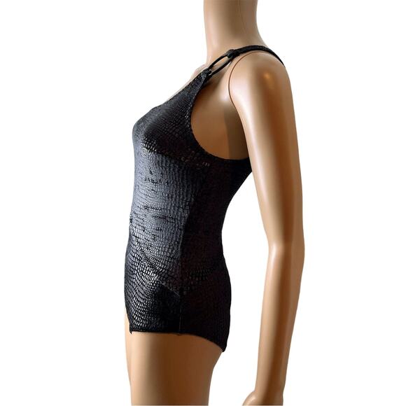 New Solid & Striped The Claudia One-Piece Black Cut Out Swim Suit - Picture 3 of 12